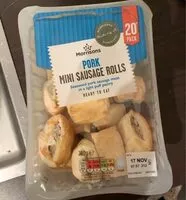 Mängden socker i Pork mini sausage rolls