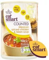 Mängden socker i Mexican Spices Chicken & Bean soup