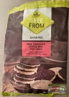 Mängden socker i Dark chocolate coated mini rice cakes