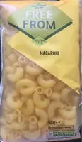 Mängden socker i Macaroni Free from gluten