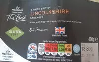 Mängden socker i Lincolnshire sausages