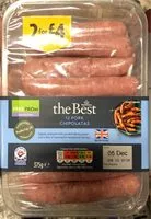 Mängden socker i The best 12 pork chipolatas