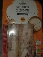 Mängden socker i Chicken and bacon on malted bread