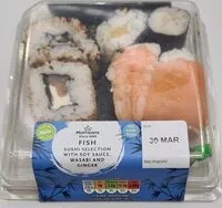 Mängden socker i Fish Sushi Selection