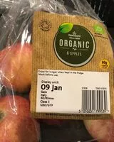 Mängden socker i Organic apples