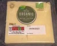 Mängden socker i Organic mature cheddar strength 3