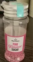 Mängden socker i Pink glimmer sugar