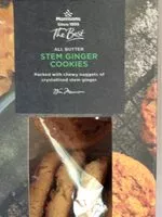 Mängden socker i Morrisons all butter stem ginger cookies