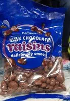 Mängden socker i Milk chocolate raisins