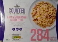 Mängden socker i Ham& mushroom tagliatelle