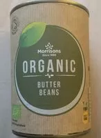Mängden socker i Organic butter beans in water