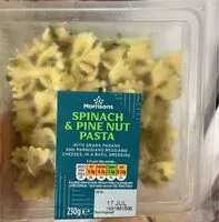 Mängden socker i Spinach & Pine Nut Pasta