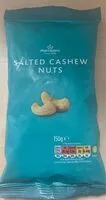 Mängden socker i Salted cashew nuts