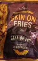 Mängden socker i Skin on fries