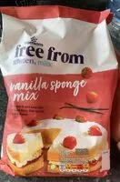 Mängden socker i Free from Vanilla sponge mix