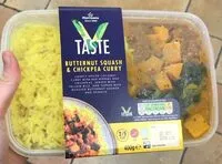 Mängden socker i Butternut squash & chickpea curry