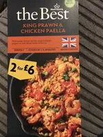Mängden socker i king prawn & chicken paella