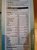 Mängden socker i Unsweetened almond milk
