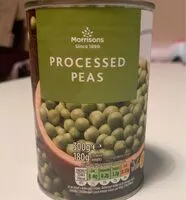 Mängden socker i Processed peas