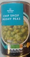 Mängden socker i Chip shop mushy peas