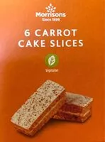 Mängden socker i 6 Carrot cake slices