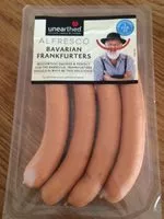 Mängden socker i bavarian frankfurters