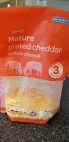 Mängden socker i Mature grated cheddar