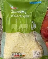 Mängden socker i Grated mozzarella