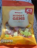 Mängden socker i Midget gems