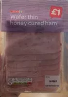 Mängden socker i Wafer thin honey cured ham