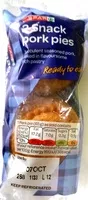 Mängden socker i 2 Snack Pork Pies