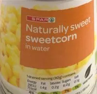 Mängden socker i Naturally sweet sweetcorn
