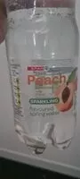 Mängden socker i Spar peach sparkling water