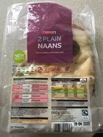 Mängden socker i Plain naans