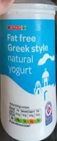 Mängden socker i Fat free greek style natural yogurt