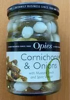 Mängden socker i Cornichons & onions