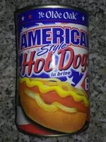 Mängden socker i American Style Hot Dogs in brine