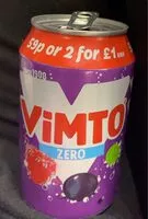 Mängden socker i Vimto zero