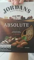 Mängden socker i Jordans Absolute Nut Bars 3X45g
