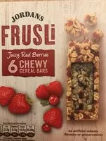 Mängden socker i Frusli Juicy Red Berries Chewy Cereals Bars 6 x (180g)