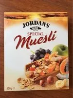 Mängden socker i Jordans Special Muesli