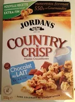 Mängden socker i Country Crisp - Chocolat au lait extra fin