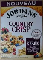 Mängden socker i Country Crisp 3 Baies