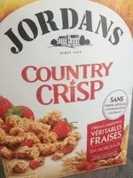 Mängden socker i Country crisp véritables fraises