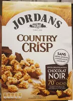 Mängden socker i Country Crisp - Chocolat noir 70% cacao