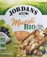 Mängden socker i Muesli bio 36% fruits, noix & graines