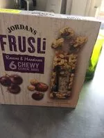 Mängden socker i Frusli raisins & hazelnuts
