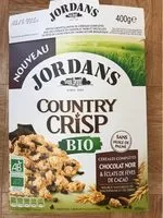 Mängden socker i Country crisp bio Chocolat Noir