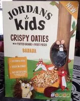 Mängden socker i Jordans kids crispy oaties banana
