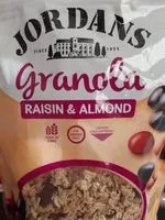 Mängden socker i Granola raisin et amande
